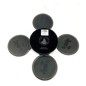 Vintage Imitation Leather Mickey Mouse Coasters -